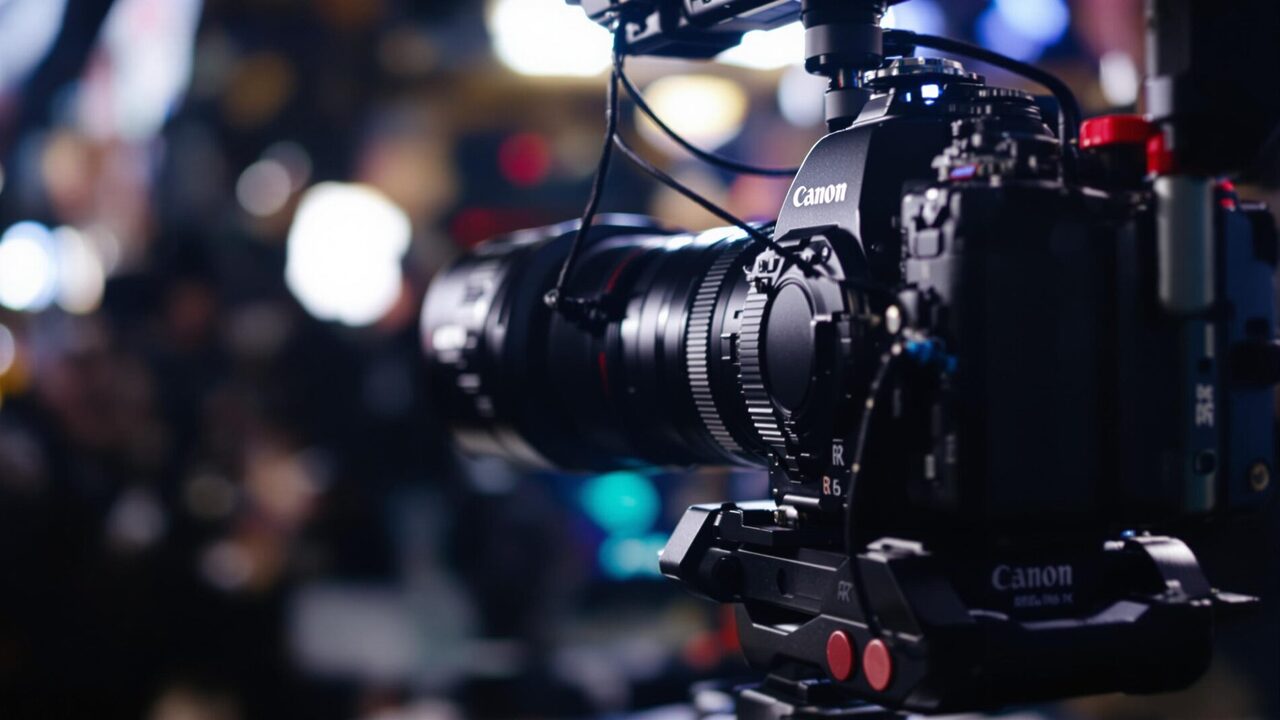 Canon Cinema Camera on set