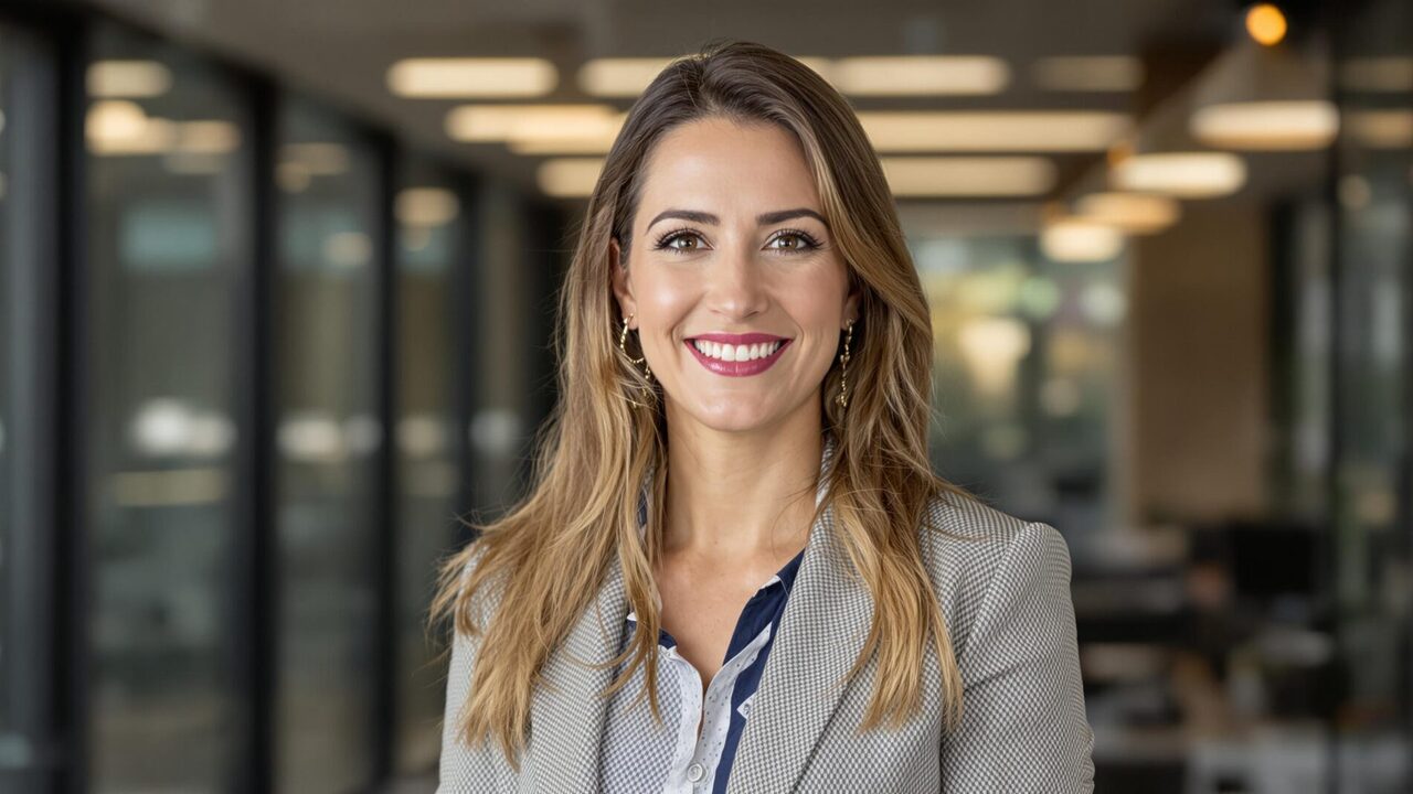 Portrait of a smiling businesswoman